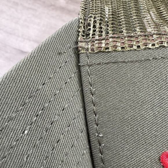 Budweiser Men's Hat Green Cap Mesh Snapback Proud To Serve Military Trucker - Picture 12 of 15